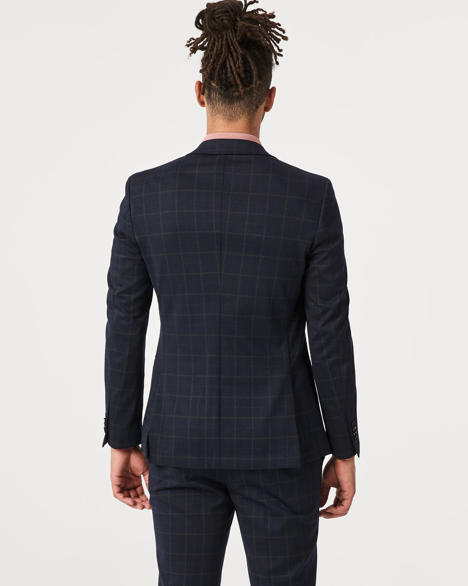 Tad Suit Jacket, Navy Check, hi-res
